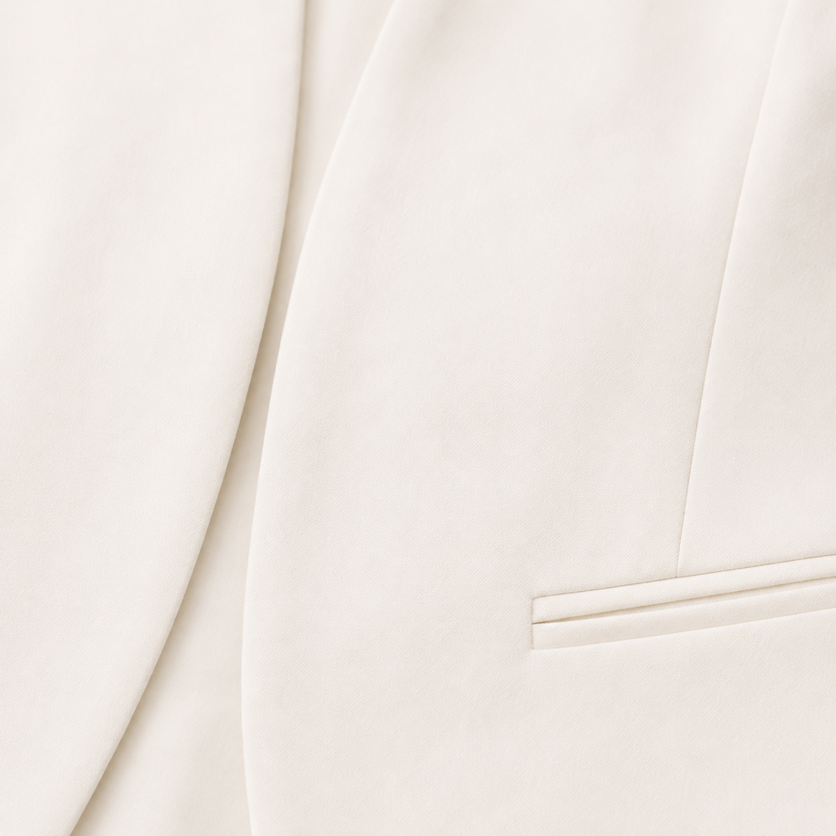 Blazer Abierto blanco detalle