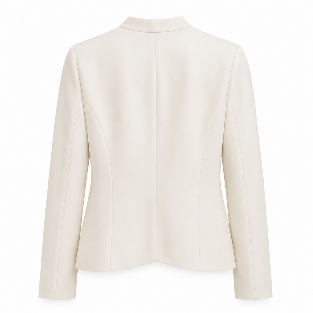 Blazer Abierto blanco espalda