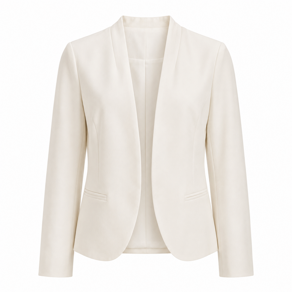 Blazer Abierto blanco frente