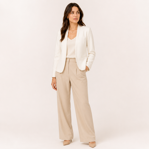 Blazer Abierto blanco en modelo