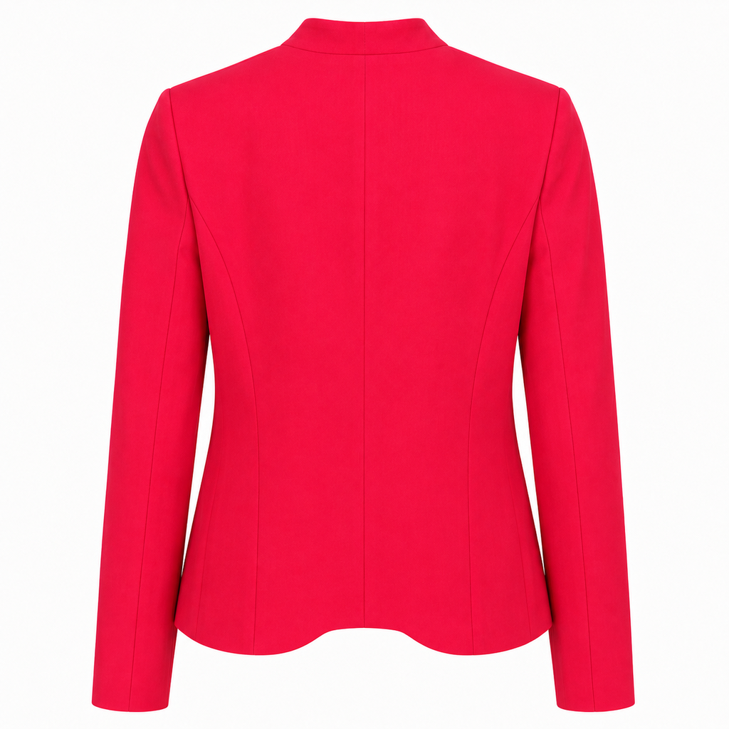 Blazer Abierto rojo detalle