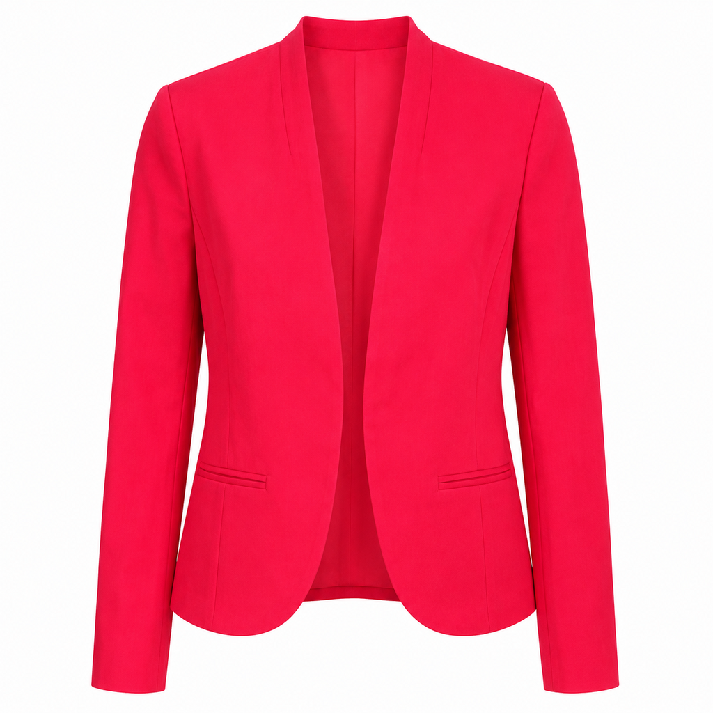 Blazer Abierto rojo frente