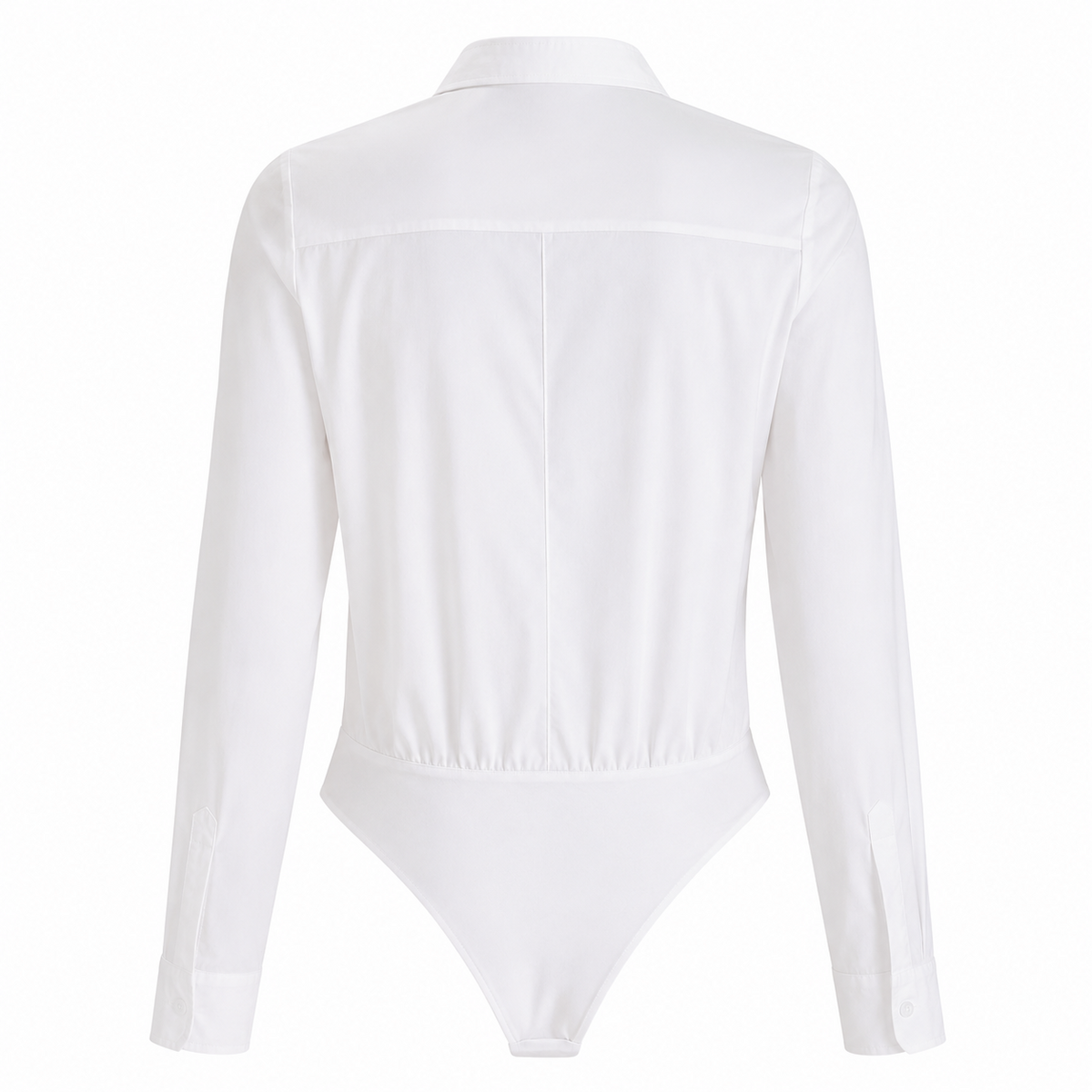 Camisa tipo Body blanco detalle