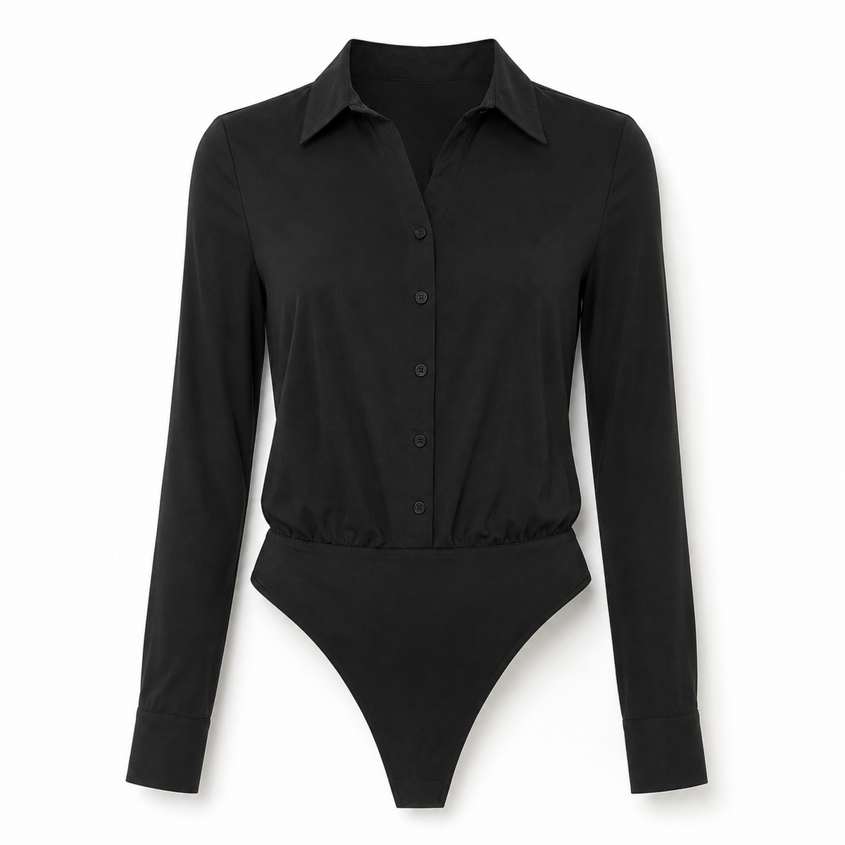 Camisa tipo Body negro frente