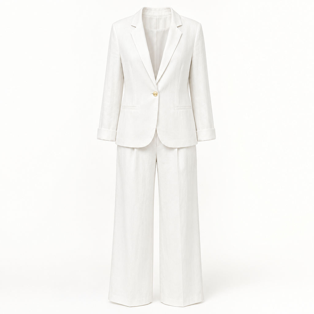 Conjunto de Lino blanco frente