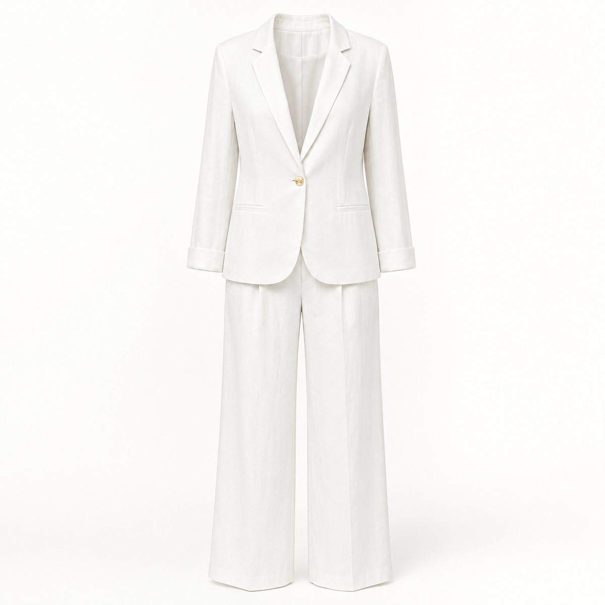 Conjunto de Lino blanco frente