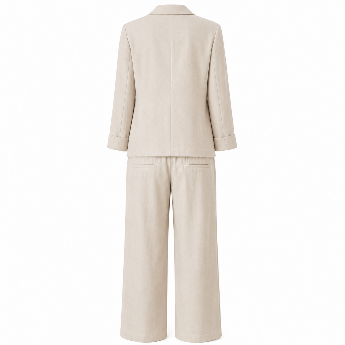 Conjunto de Lino natural espalda