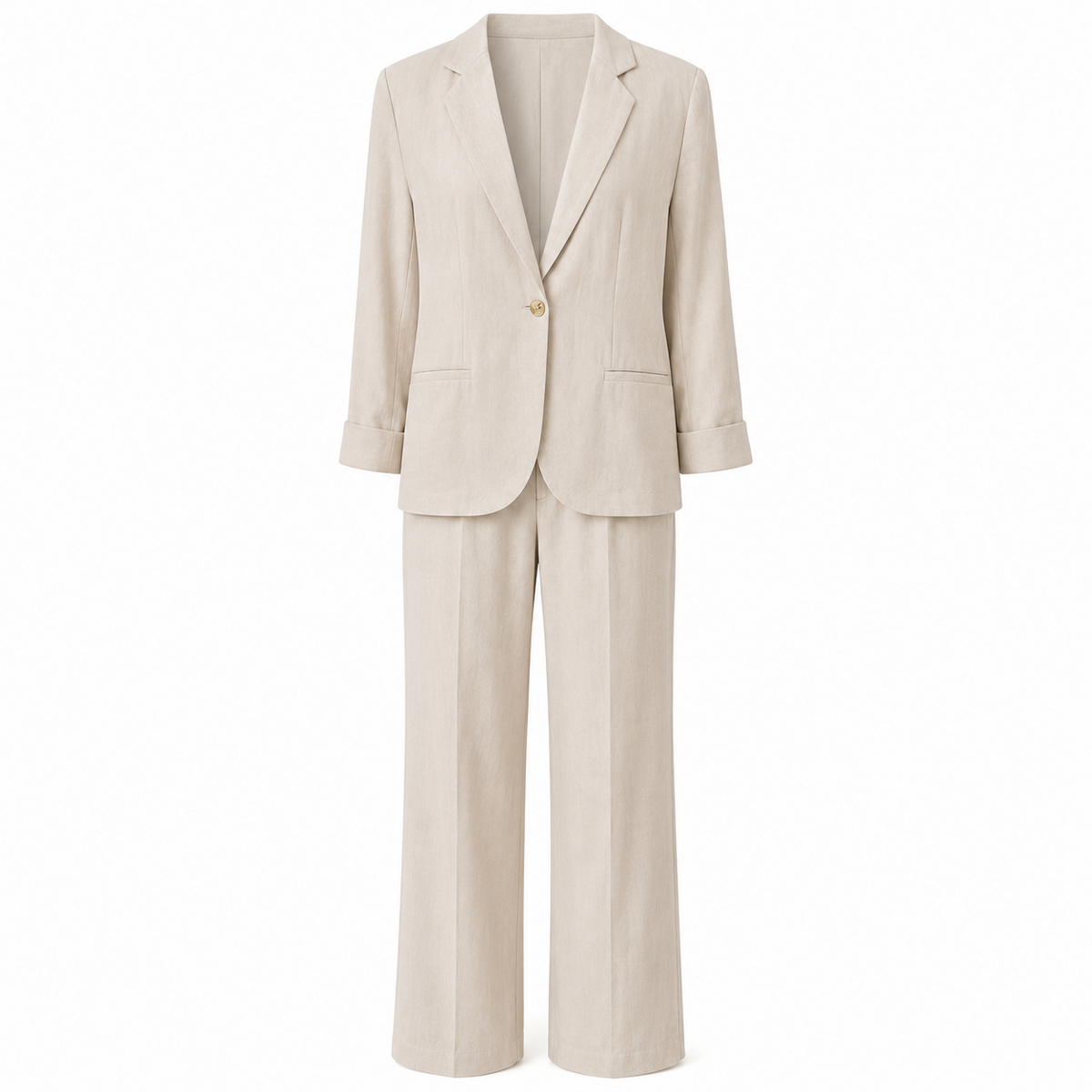 Conjunto de Lino natural frente