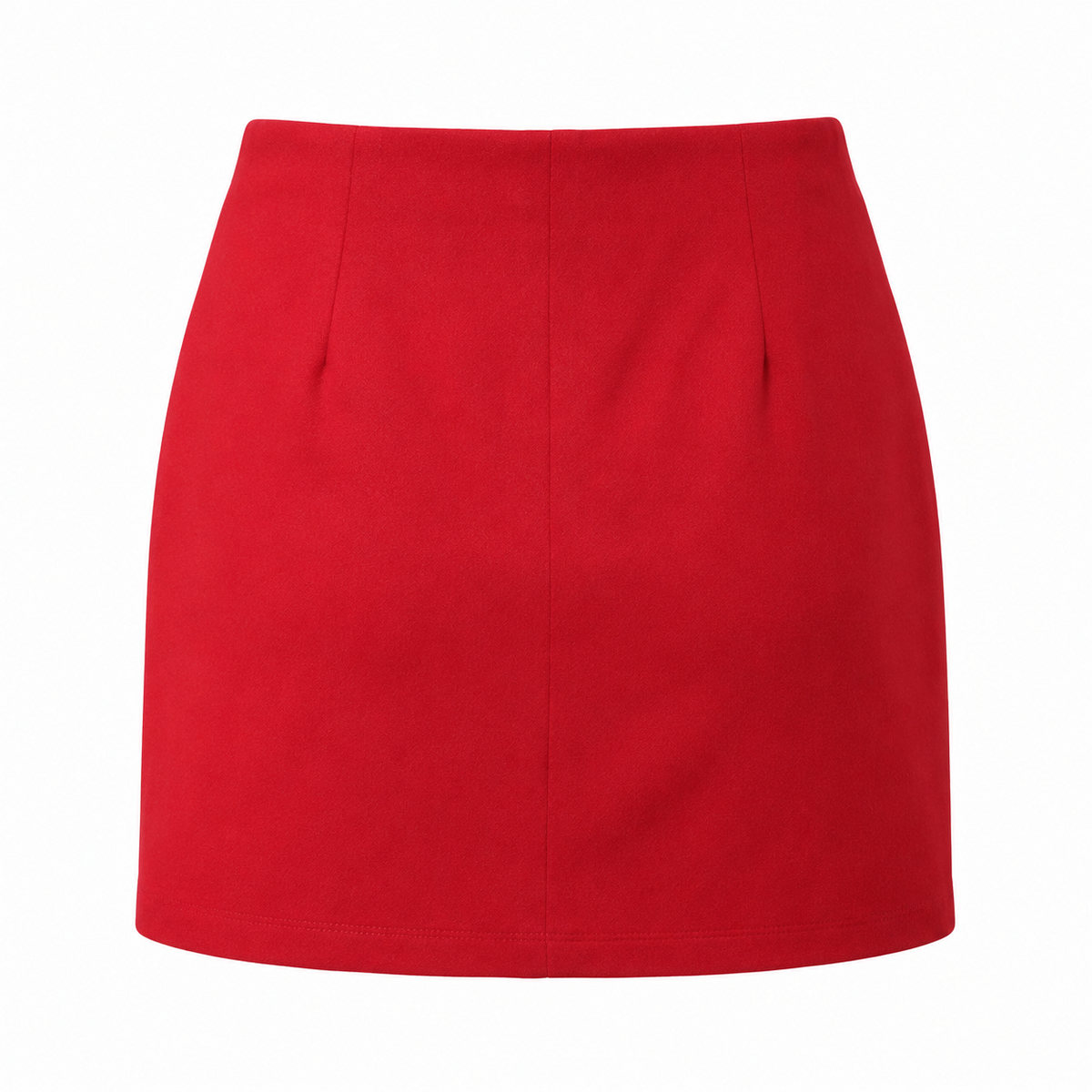 Falda short roja - espalda