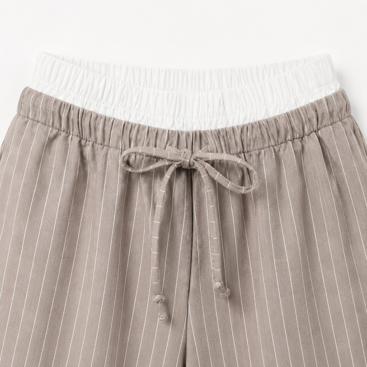 Detalle de cintura del Lounge Pants beige