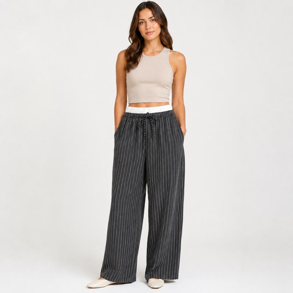 Modelo usando Lounge Pants negro