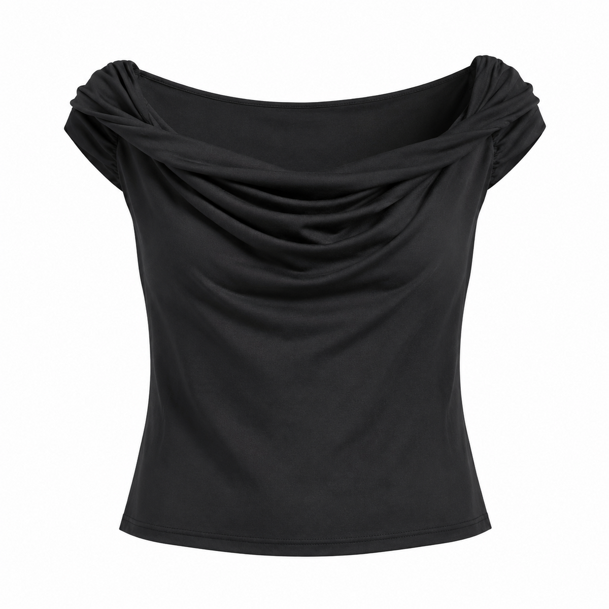 Off Shoulder negro frente