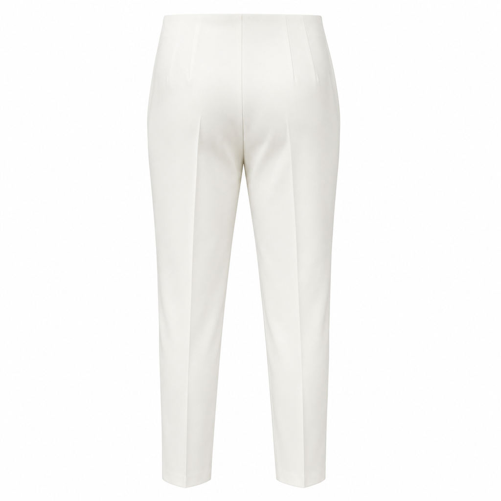 Pantalón de pinzas blanco, vista posterior