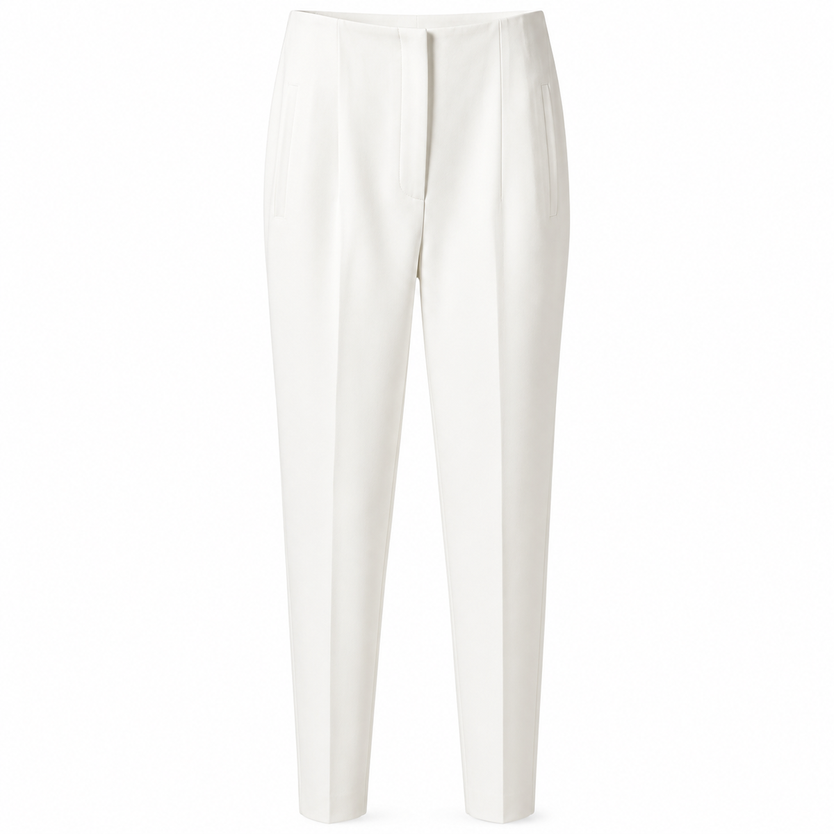 Pantalón de pinzas blanco, vista frontal