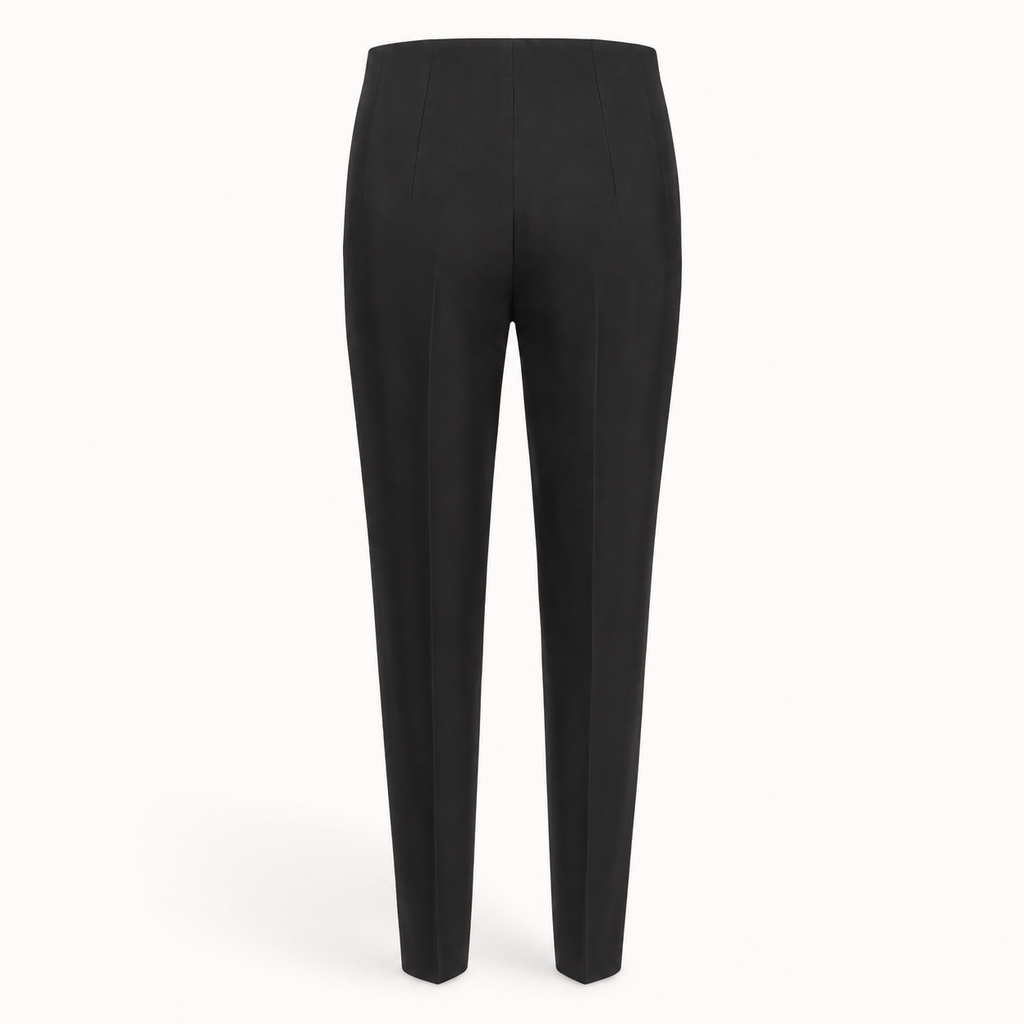 Pantalón de pinzas negro, vista posterior