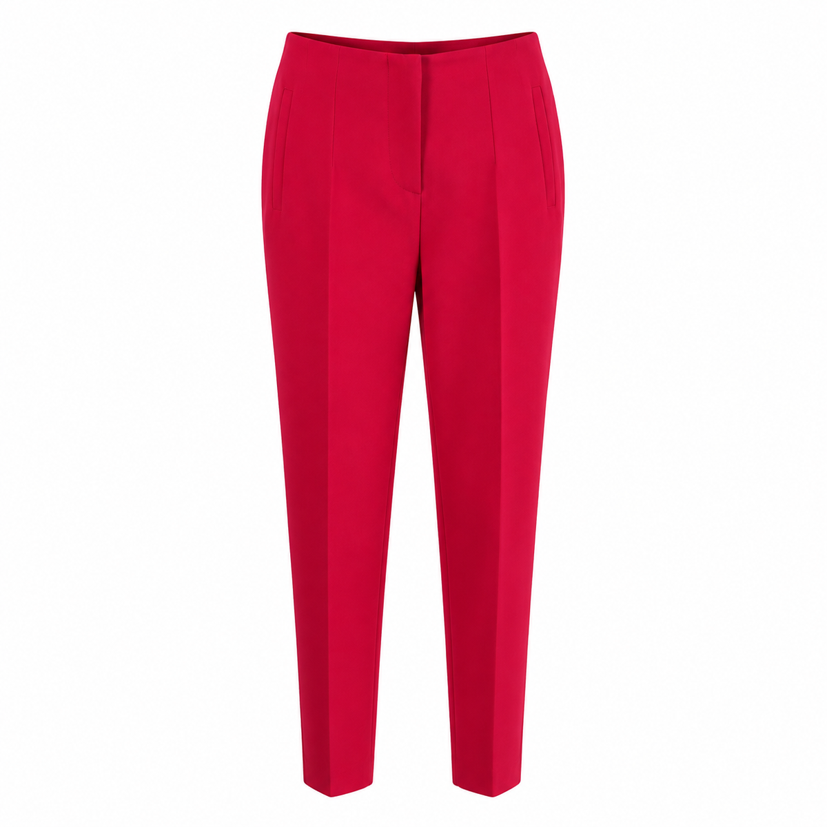 Pantalón de pinzas rojo, vista frontal