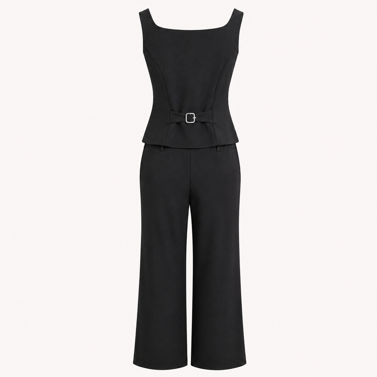 Set Knit negro - espalda