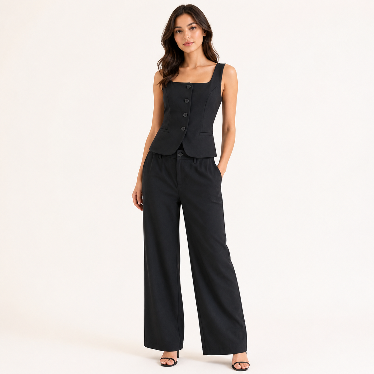 Set Knit negro - modelo