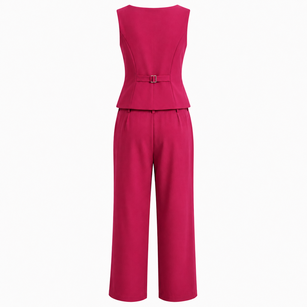 Set Knit rojo - espalda